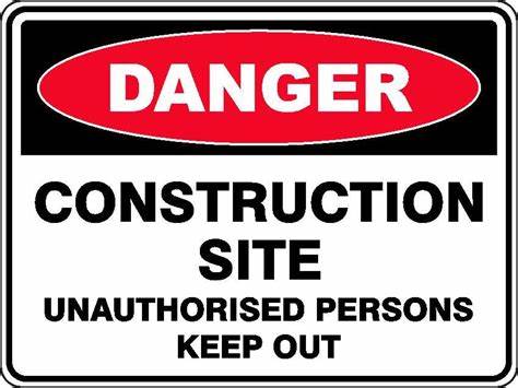 Construction Site Workplace Safety Signage